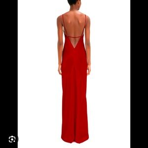 Selling Victoria Beckham royal red dress size= UK eight. Never worn perfect cond